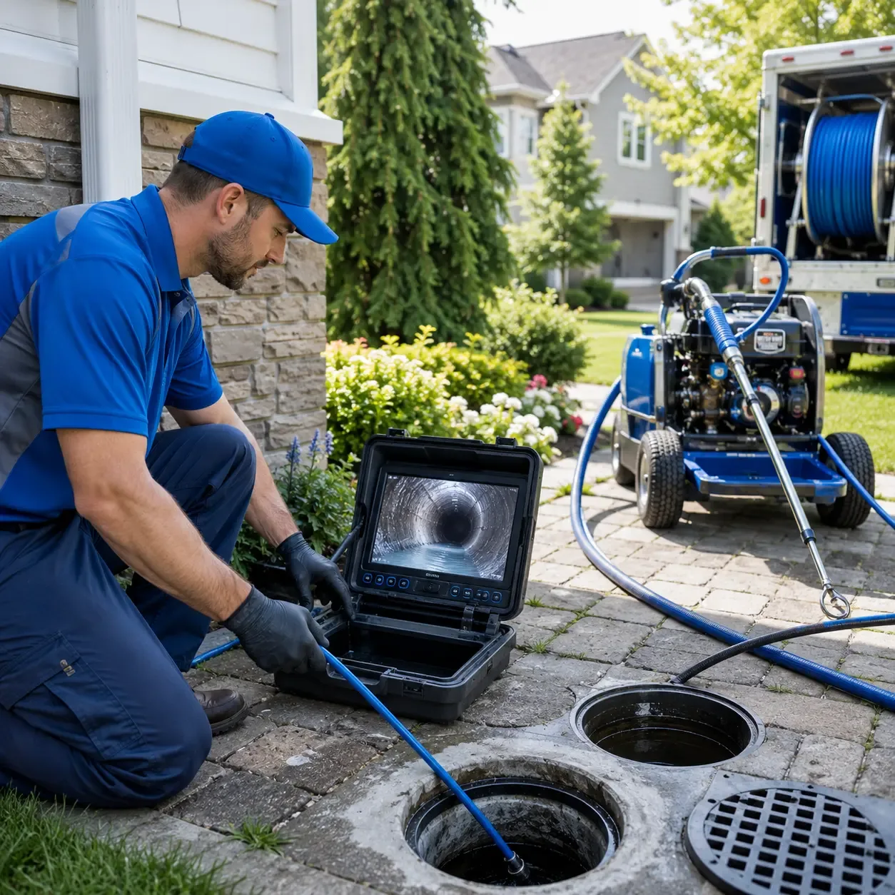 Outdoor drain cleaning professionals serving Escanaba, MI
