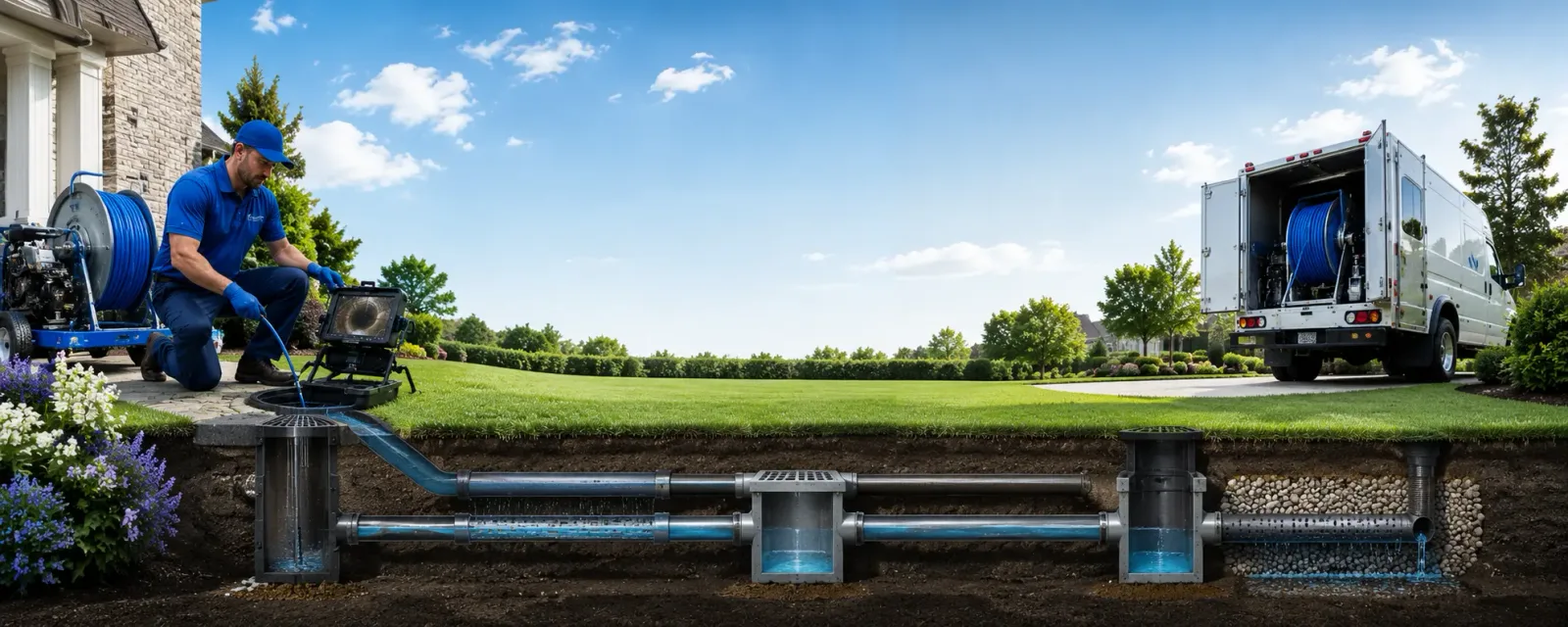Outdoor drain cleaning information for Escanaba, MI